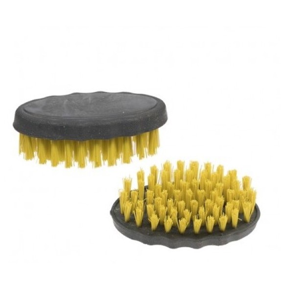 escova roupa oval plastica cerdas duras dielu