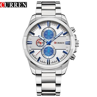 CURREN Men Casual Business Watch Stainless Steel Quartz Waterproof Wristwatch Date Week Man Clock Relogio Masculino 8274x em Oferta na Shopee