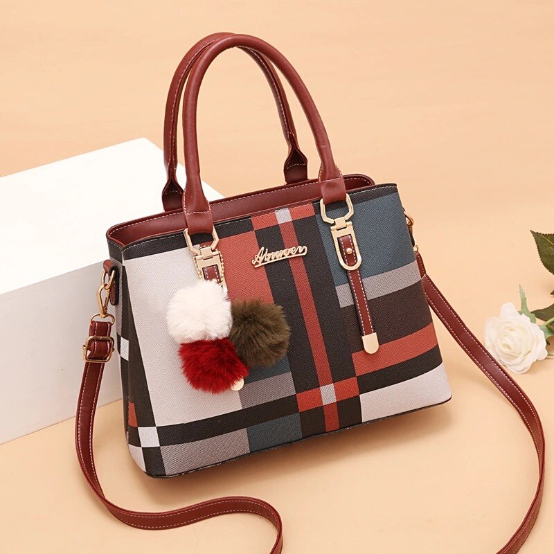 Luxury Brand Handbag Fashion New PU Leather Ladies Handbag Large Handbag Chain Shoulder Messenger Bag 