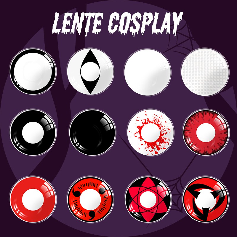 UYAAI 2 Pçs/Par De Lentes De Contato Anime Acessórios Motosserra Cosplay  Halloween Makima - Escorrega o Preço