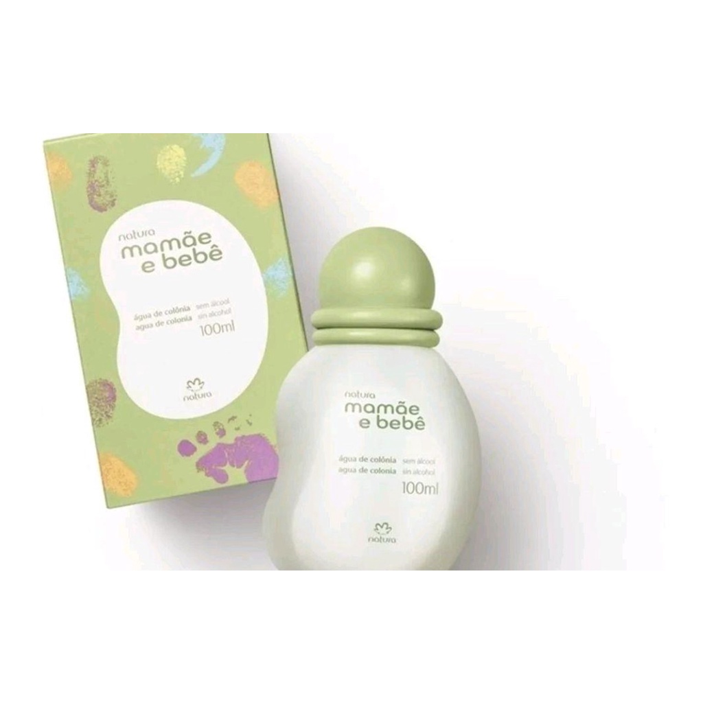 Água De Colônia Sem Álcool Natura Perfume Mamãe Bebê 100ml e 50mL - Original Lacrado