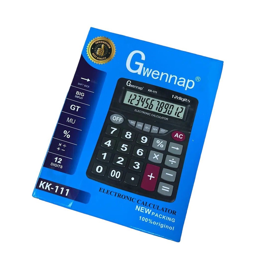 Calculadora convencional de mesa grande de 12 dígitos Gwennap KK-111 RF
