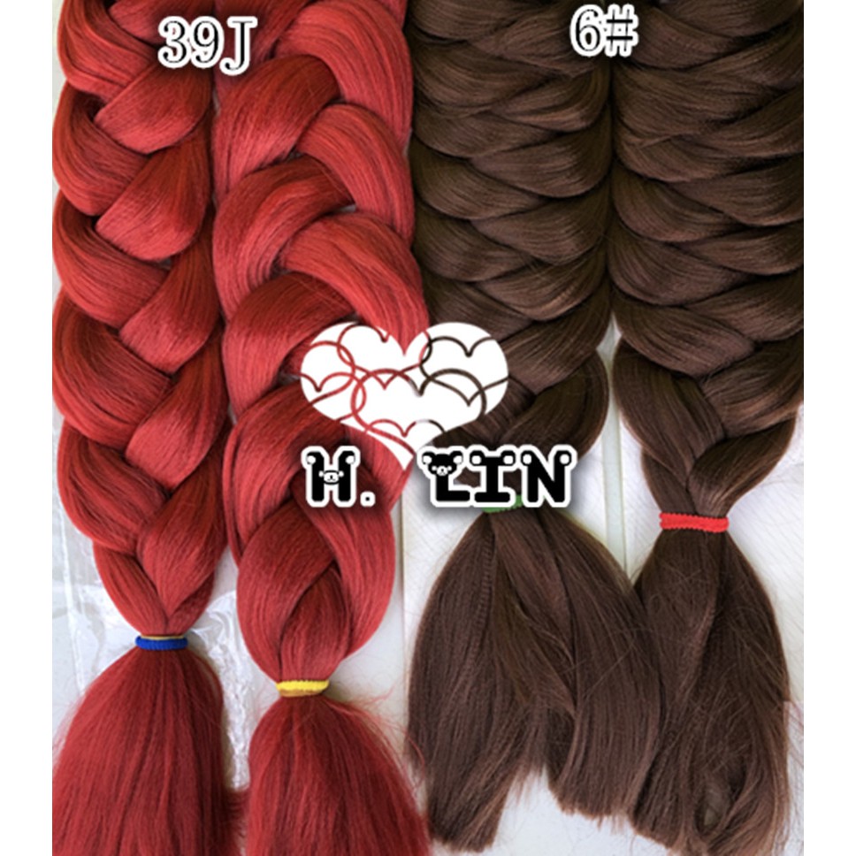 10 pecas pacotes unidades jumbo kanekalon Fibra Para Tranças Box Braid Twist cor 6# chocolate super promocao atacado