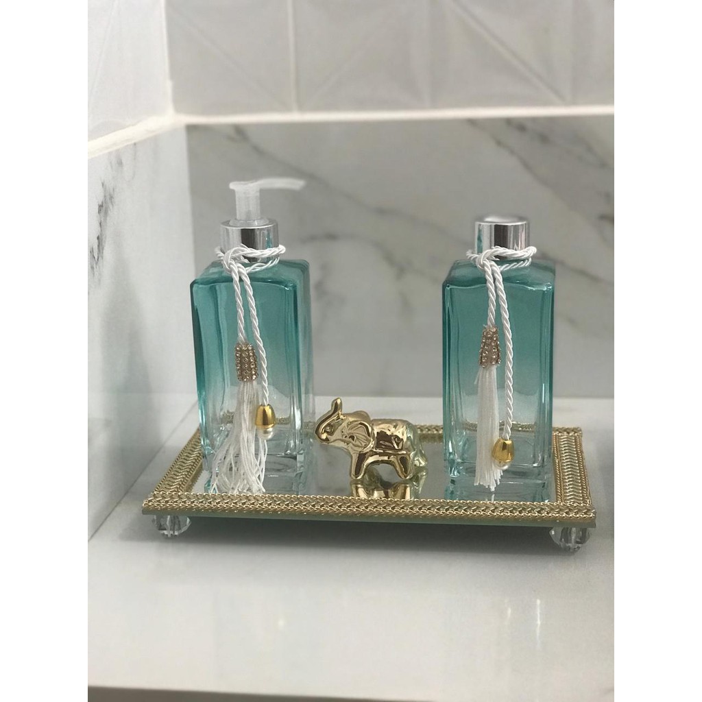 Kit Lavabo Luxo Acqua-/ Sala- Aromatizador-Saboneteira ou Álcool em Gel