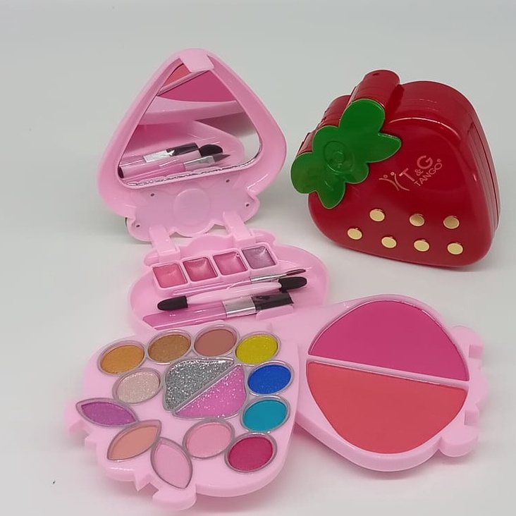 Estojo, Kit de Maquiagem De Verdade, Morango da Tango (sombra, blush e batom)