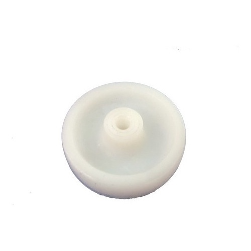 (10pçs) Roda 3pol. 312 Nylon Branco 100kg Por Roda Eixo 5/16