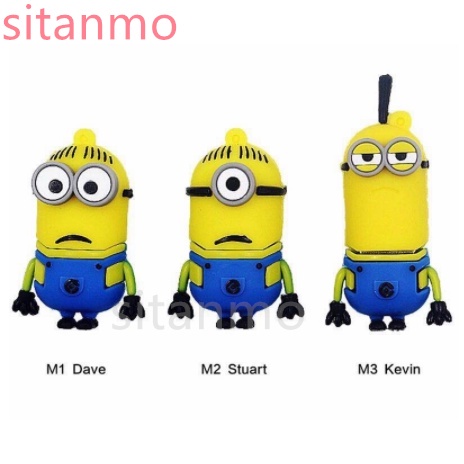 Pendrive USB 2TB 1TB 128GB 64GB 32GB 16GB 8GB 4GB 2GB 1GB Dos Desenhos Animados Flash Drive Estável O Suficiente Dedo