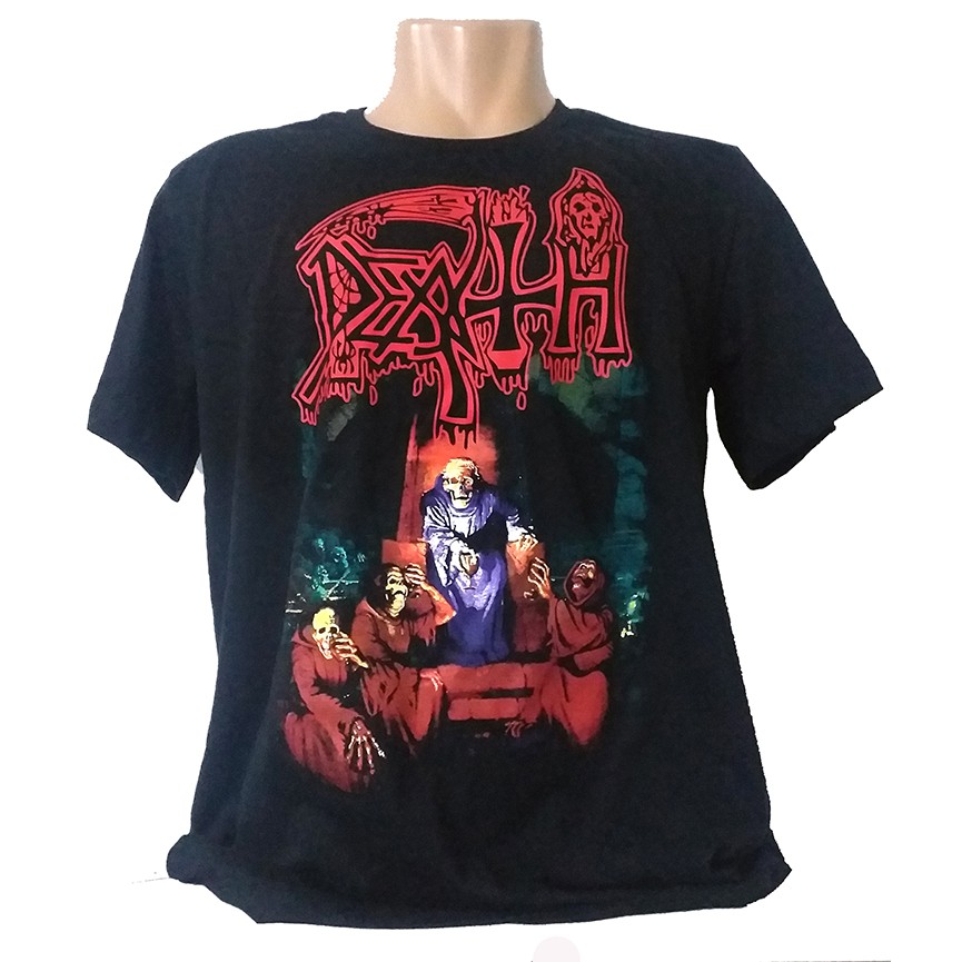Camiseta Death by Metal Logo Manga Curta - UNISSEX