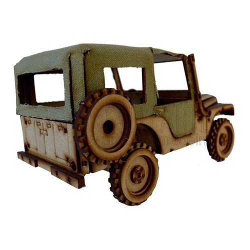 Jeep Cj5 Capota De Lona Miniatura
