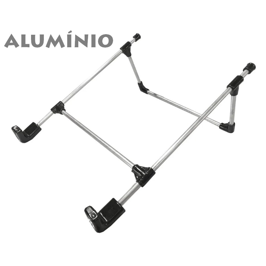 Suporte de Notebook em Alumínio - Regulável - Para Notebooks até 20 Polegadas Super Forte Anticorrosivo