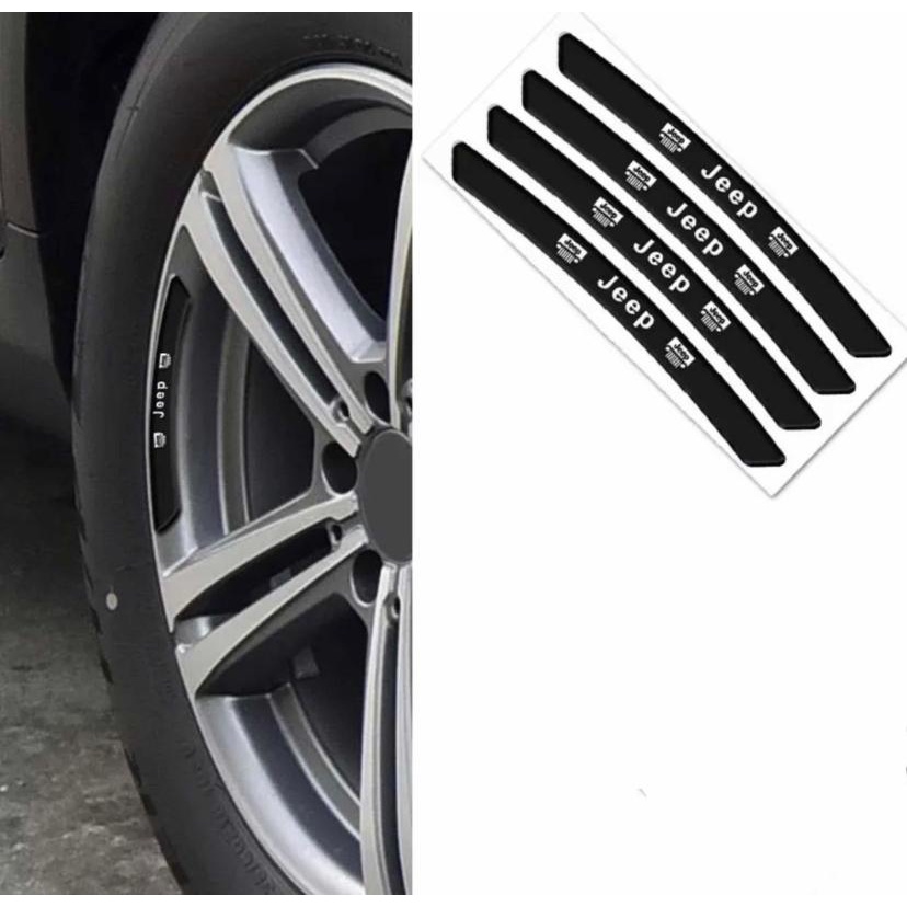 4 Adesivos Emblema Jeep Renegade Compass Para Rodas Envio Já