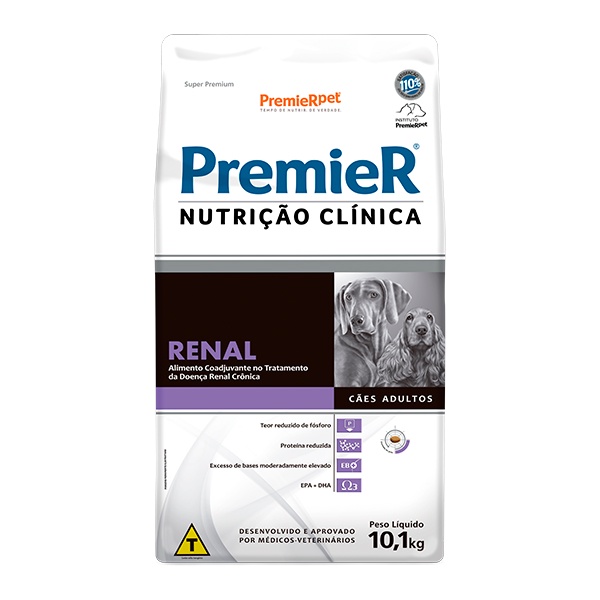 Ração Premier Nutrição Clínica Renal para Cães Adultos - 10,1Kg em Oferta na Shopee