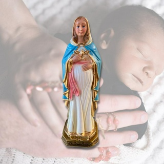 Imagem Nossa Senhora Grávida 20cm Resina e Gesso - Imagem Original Católica