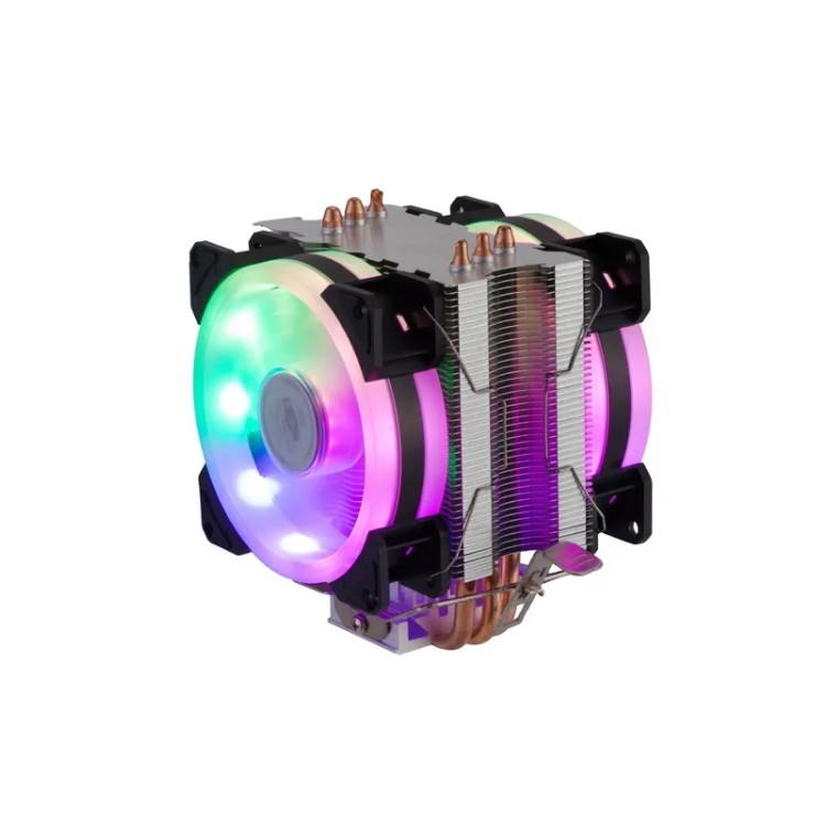 Cooler Fan Duplo Face Led Rgb Univer P/processador Intel/amd DEX ...