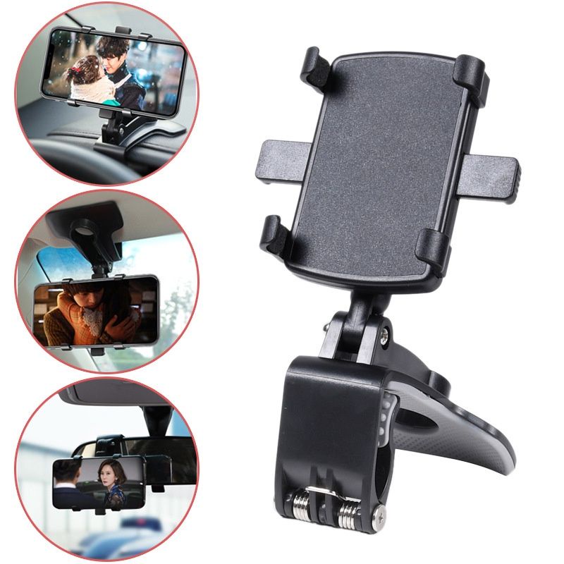 Suporte de Montagem para painel de carro GPS 360° universal para telefone celular GPS Suporte HUD Clip no berço