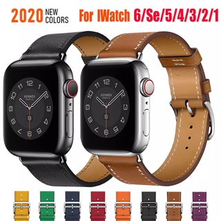 Pulseira de Couro Para Apple Watch 2 3 4 5 6 7 Se e Iwo Pro Flix Sport 38mm 40mm 41mm 42mm 45mm 49mm