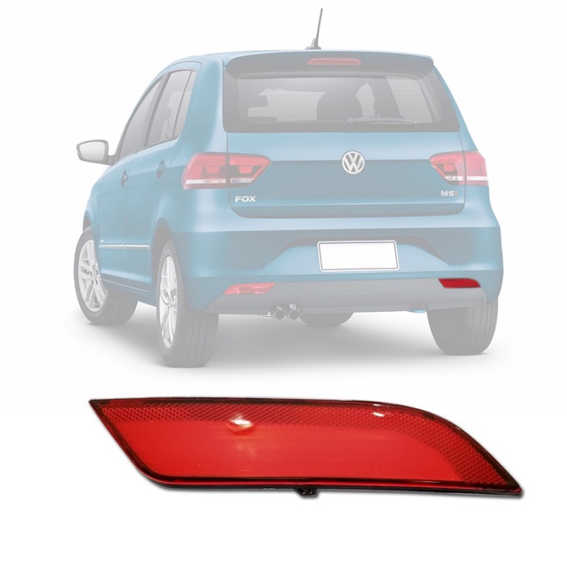 Refletor Lanterna Para-Choque Traseiro Fox 2015 2016 2017 2018 2019 2020 2021 2022 Olho de Gato