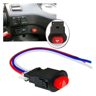 Interruptor Botão Moto Universal Pisca Alerta Liga / Desliga titan fan factor 125 150 160