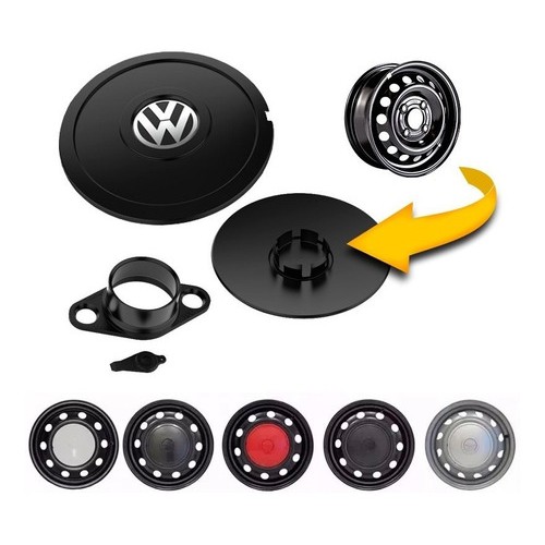 Jogo Calotas Central Miollo  Vw Gol G4 Aro 14