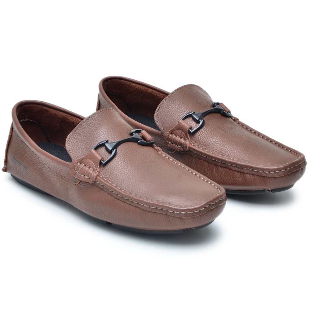 Mocassim sapatilha Drive Liso Em Couro 100% Legitimo - Gts - Conforto!