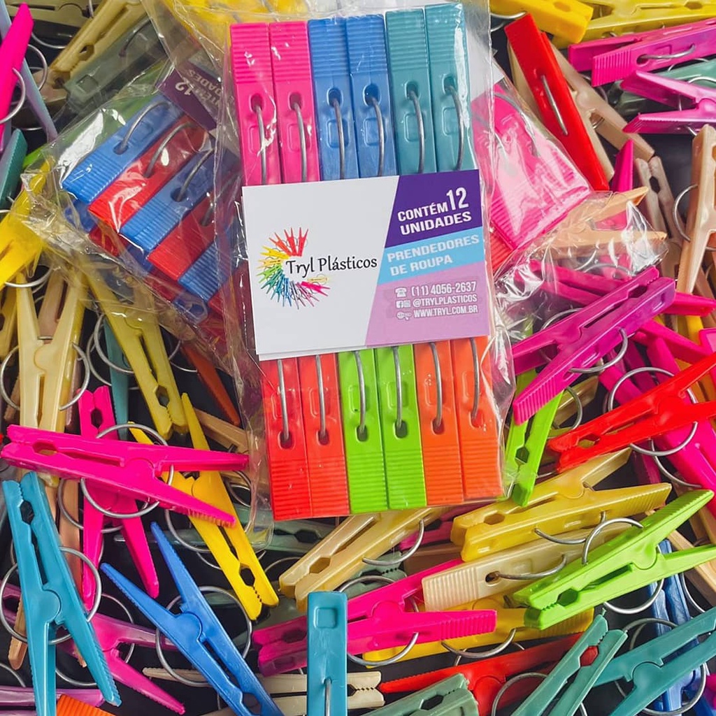 Pregador Prendedor de plástico de roupa e/ou alimento - Alta qualidade em Oferta na Shopee