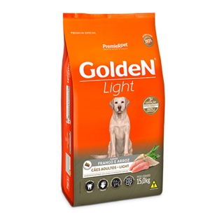 Ração Golden Light para Cães Adultos Sabor Frango e Arroz - 15Kg em Oferta na Shopee
