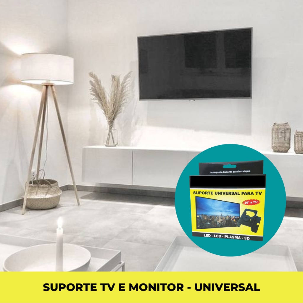 Suporte TV Universal LED LCD 4K Monitores 24 32 42 47 55 65 71