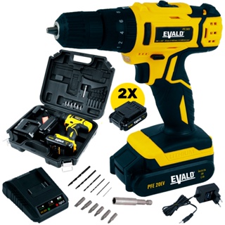 Parafusadeira e Furadeira de Impacto à Bateria 20V PFE-20EV com Maleta, 2 Baterias e Kit EVALD em Oferta na Shopee