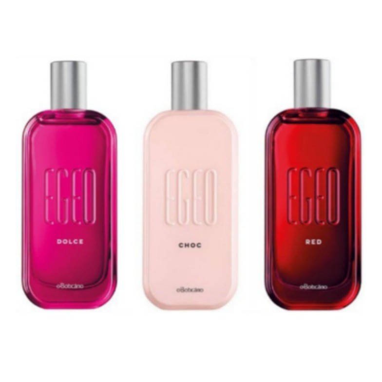 Egeo Dolce, Egeo Choc e Egeo Red - 90ml cada. ESCOLHA A FRAGANCIA QUE MAIS COMBINA COM VOCÊ