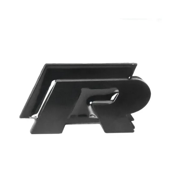 Emblema (R) Rline Da Grade Acessórios Vw Volkswagen Passat Polo Up Golf Jetta Gol Amarok Voyage Fox New Beetle Saveiro Bora Tiguan Preto