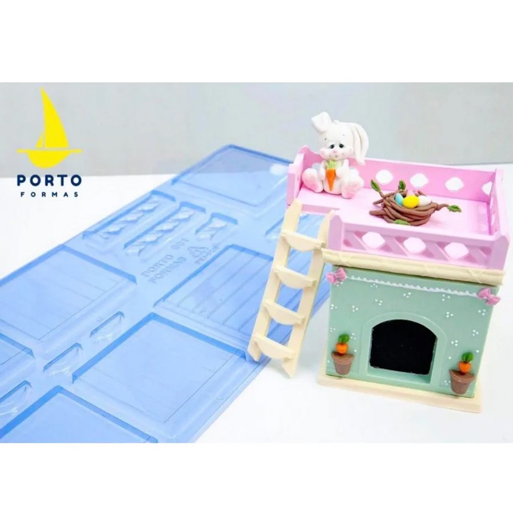 Forma de Acetato Casinha Ref. 861 Porto Formas - Home & Living