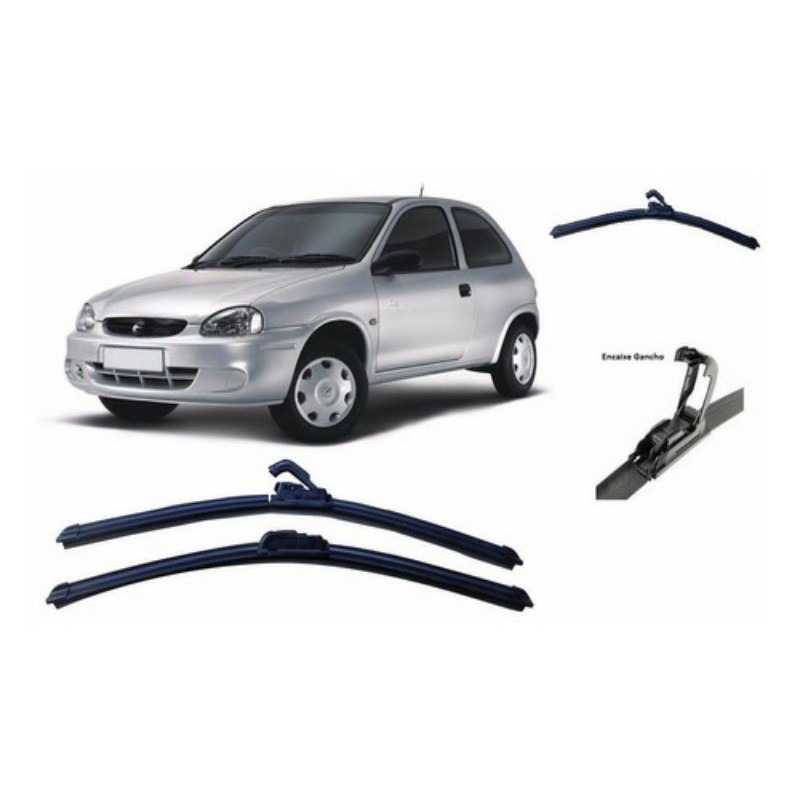 Palheta Limpador Parabrisa Dianteiro + Traseiro Corsa 1994 a 2002 em Oferta na Shopee