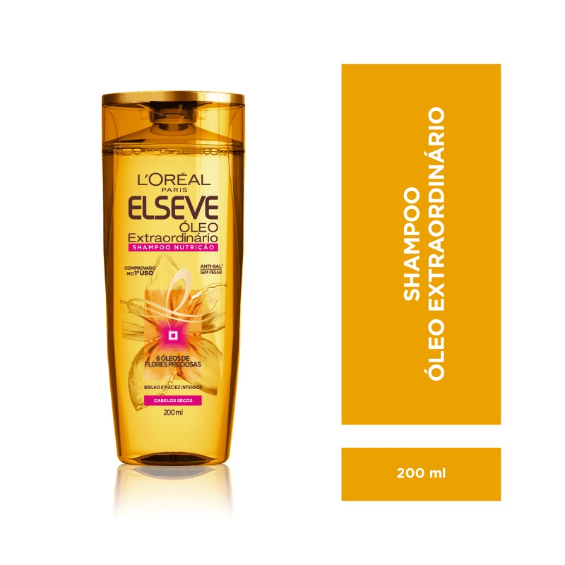 Shampoo L'Oréal Paris Elseve Óleo Extraodinário - 200ml