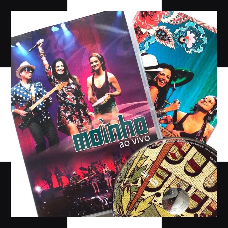 DVD MOINHO (Com Emanuelle Araújo -  MOINHO AO VIVO (Part. Gilberto Gil e Dudu Nobre)