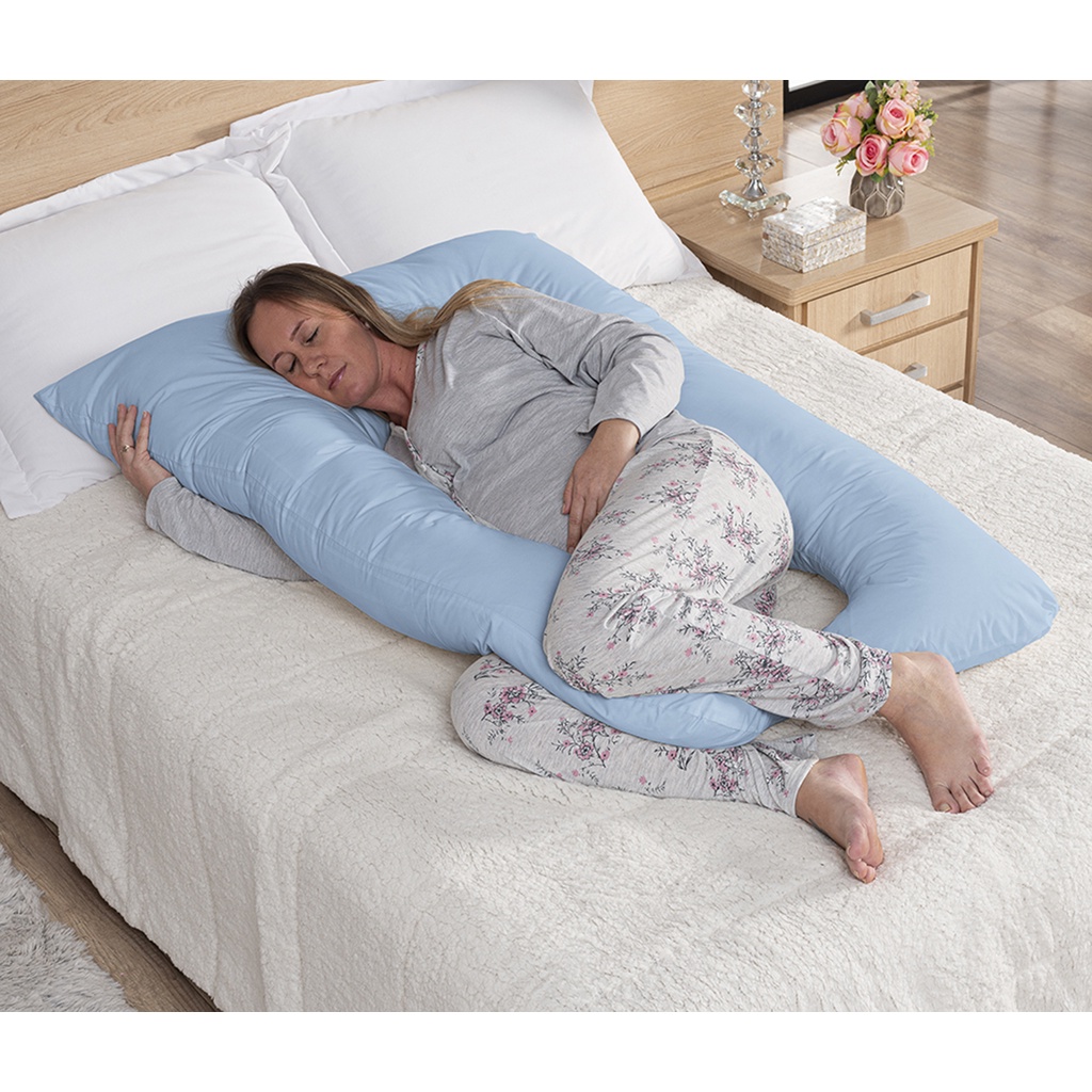 Almofada Gestante Para Gravida com Fronha Removível Conforto e Segurança Xuxão