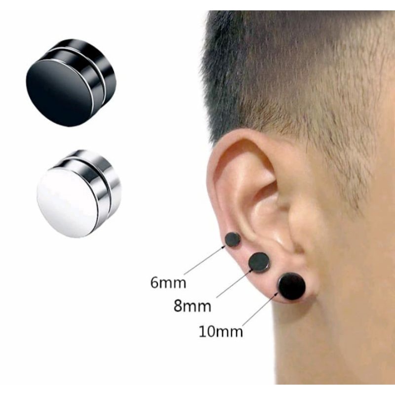 Brinco Imã Magnético O Par Masculino e Feminino Pressão 6mm 8mm 10mm Não precisa ter.