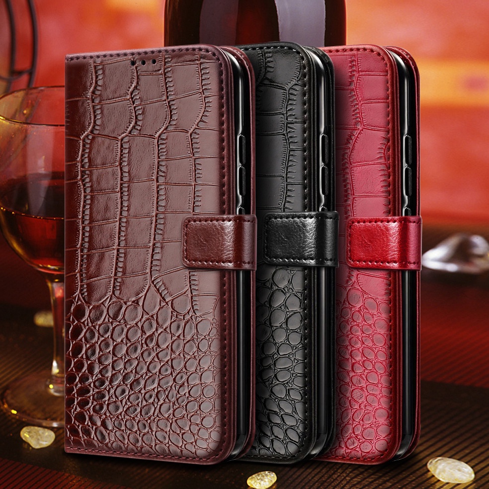 Capa De Telefone De Couro PU De Crocodilo Para Motorola Moto Edge 30 Neo Ultra Fusion 40 Pro 20 Lite One Plus Macro Flip
