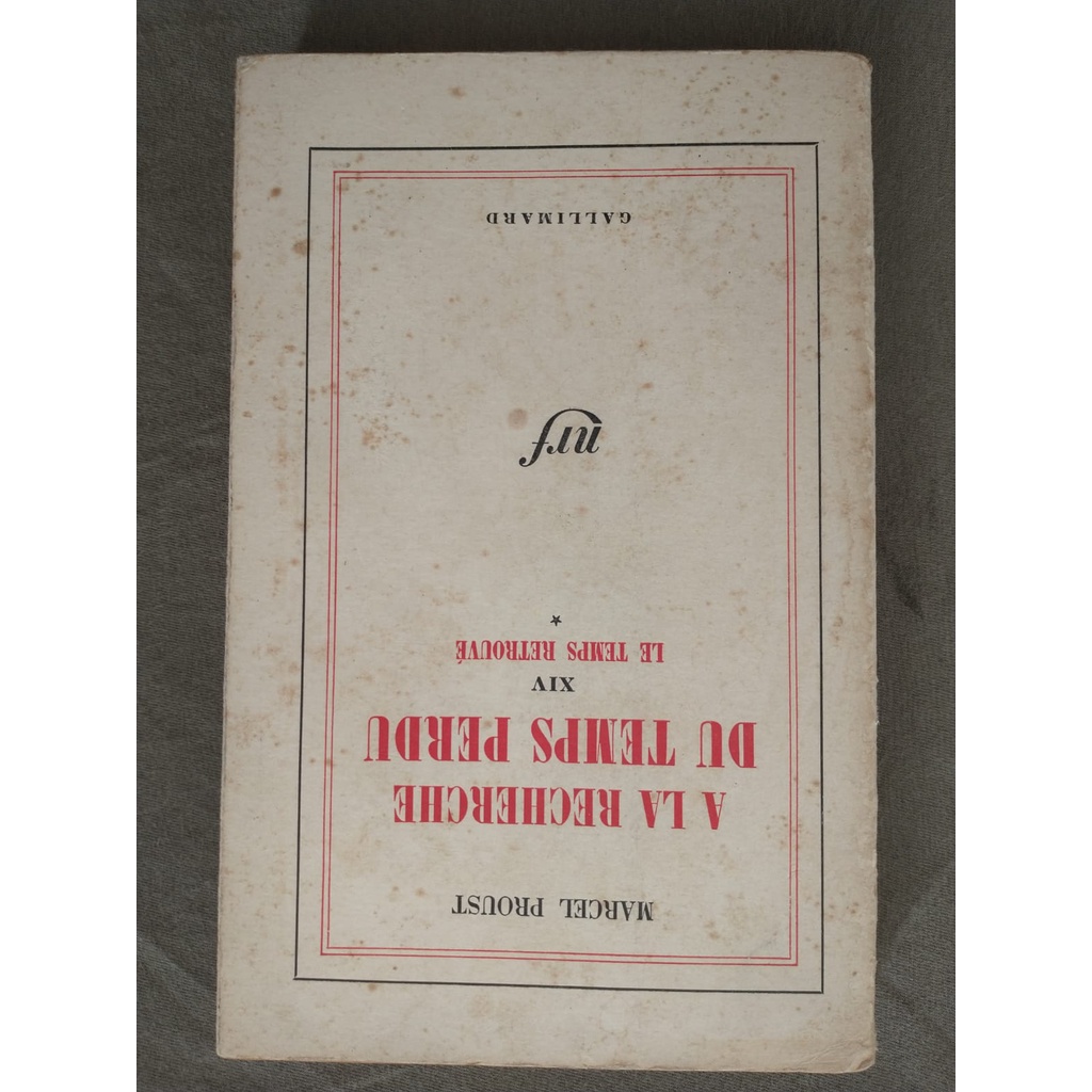 Livro importado - Marcel Proust - A La Recherche du Temps Perdu -  XIV - Le temps retrouvé  (Em Francês)