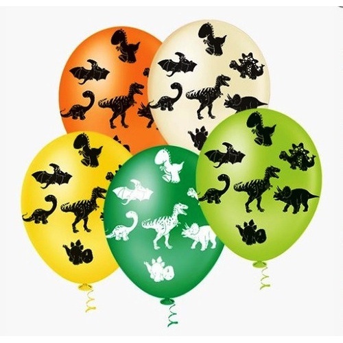 25 Balão Latex Bexiga Familia Dinossauro O Bom Dinossauro