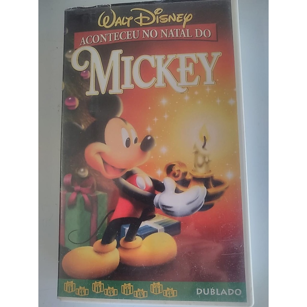 VHS ACONTECEU NO NATAL DE MICKEY - WALT DISNEY - DUBLADO 63 MINUTOS  ORIGINAL | Shopee Brasil