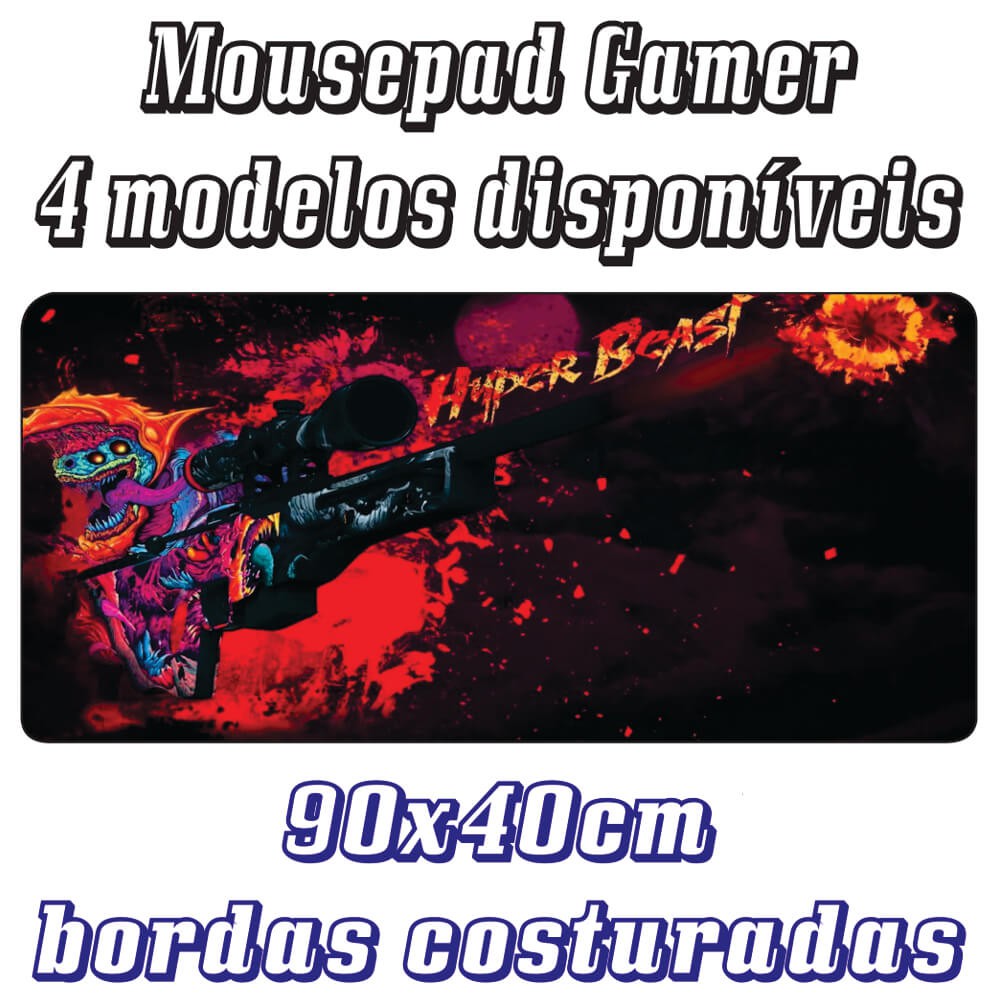 Mouse pad gamer CS GO Counter Strike Global Offensive 90x40 cm speed ...