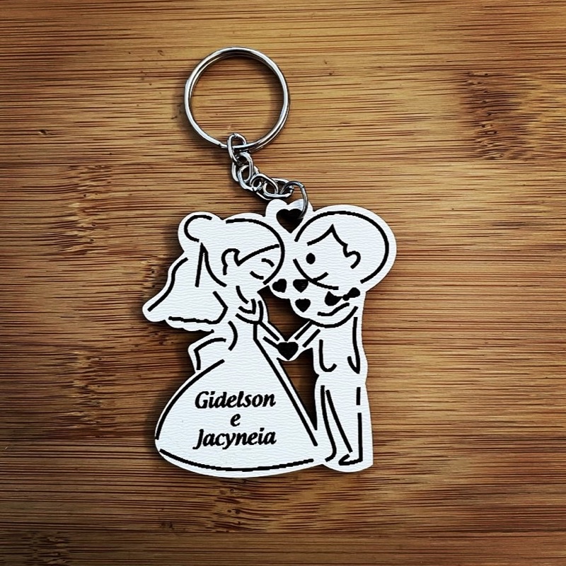 Kit Chaveiros para Lembrancinhas de Casamento em MDF
