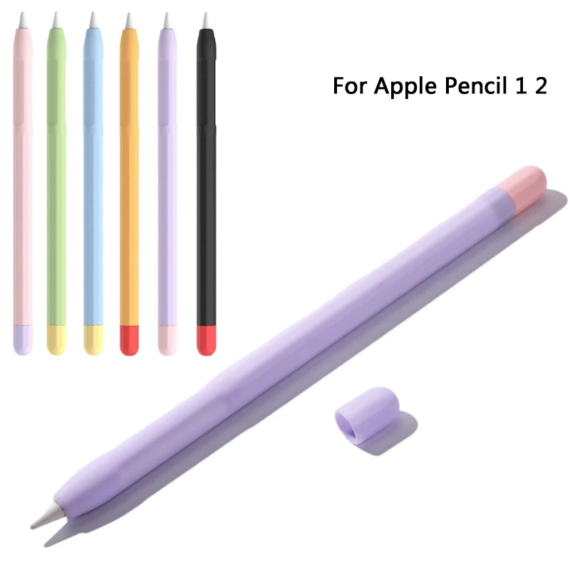 Capa Stylus Da Caneta De Silicone Compatível Com O Lápis Apple 1 2 Protetora Antideslizante Para iPad 2a 1a