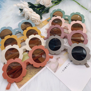 Óculos De Sol Em Forma De Flor Para Bebês Moda Personalidade Proteção UV Fosco em Oferta na Shopee