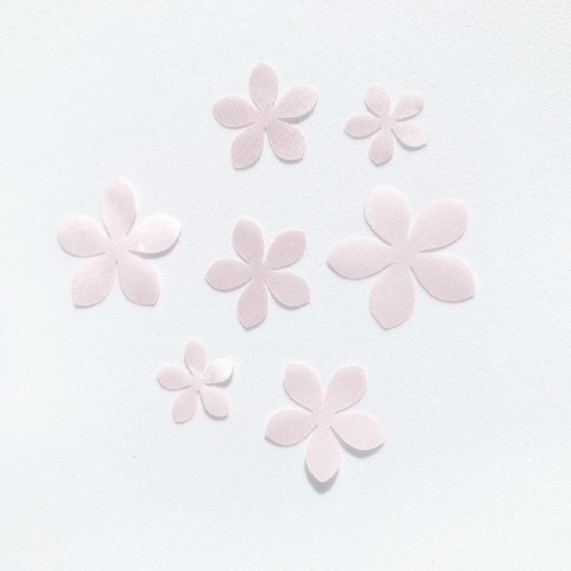 Aplique De Flores Em Cetim ou Voil- Modelo 5 em Oferta na Shopee