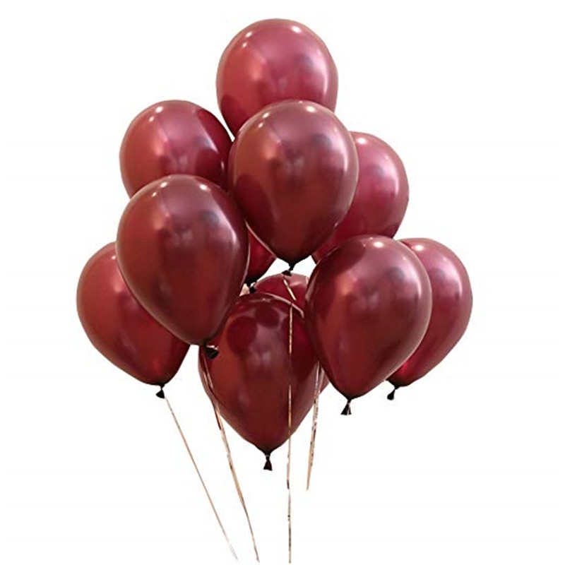 50 Unid Balao Marsala Vinho 8 Pol Bexiga Latex Festa OFERTA.