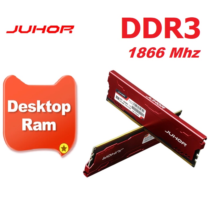 Memória Ram Ddr3 8Gb Pc3-15000u Gamer ''Juhor'' 1866Mhz