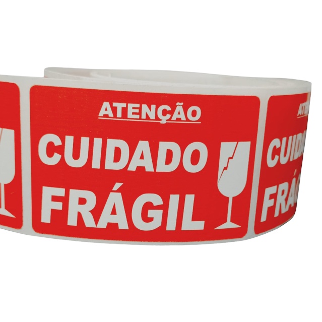 Etiqueta 60X40 Adesiva Cuidado Frágil, 1.000 Etiquetas em Oferta na Shopee