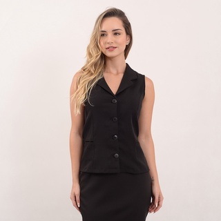 Conjunto Social Feminino Colete E Calça  Uniforme Fabricante two way com elastano