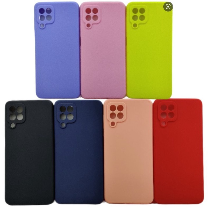 Kit - Capa Capinha Case + Película - Samsung Galaxy A22 4G M22 Silicone Aveludado Proteção de Câmera Premium em Oferta na Shopee